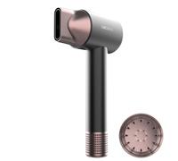 Cecotec Asciugacapelli Ionico DryGlam 2in1 Sensor Black. 1400W, Brushless 110000rpm, Sensore Temperatura, 2 Velocità 3 Temperature, Concentratore e Diffusore, Asciugatura Rapida