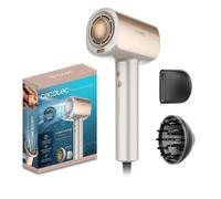 Cecotec Asciugacapelli Ionico Professionale DryGlam Nano Plasma Champagne. BLDC Motore Brushless 1600W e 110.000RPM, Ioni Positivi/Negativi, Frizz Neutralizzato, Plasma, 3 Velocità, 2 Accessori
