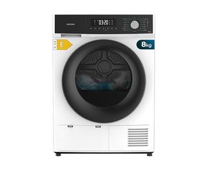 Cecotec Asciugatrice 8 Kg Pompa di Calore Bolero Dresscode Dry 8330. 15 Programmi, Funzioni come Asciugatura Automatica, Stiratura Facile, Stop&Go, Avvio Ritardato, KidLock, Bianco