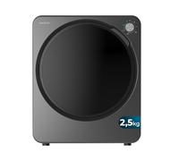 Cecotec Mini essiccatore di evacuazione 2,5 kg Bolero DressCode Dry 3150 V Dark. 950 W, 6 programmi, programma ECO, controllo Knob intuitivo, asciugatura rapida ed efficiente, ideale per piccoli spazi