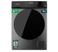 Cecotec Asciugatrice Pompa di Calore - 9kg -Bolero DressCode Dry 9400 Steel A+++. 600W, Basso Consumo, Full Touch, Stiro Facile, 15 Programmi, Asciugatura Automatica e Tamburo Acciaio Inox