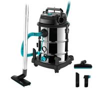 Cecotec Aspiratore solidi e liquidi da 30 L Conga Rockstar Wet & Dry Steel Neo Pro. 1600 W, 23 kPa, Sistema di drenaggio, Doppia filtrazione, Struttura metallica, Ruote, Raggio d’azione 5 m
