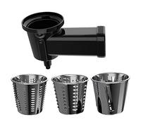 Cecotec Attacco impastatrice per insalata Twist&Fusion 3 fusti intercambiabili, ideale per tagliare, grattugiare e affettare verdure, acciaio inossidabile