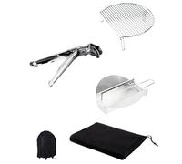 Cecotec Attrezzi per Barbecue Acciaio Inox, Set Utensili Barbecue Acciaio Inox DragonPack 4600 M, Set Completo con Pinze a Presa Fissa, Raccoglicenere ed Espansore Griglia per Cottura Ottimale