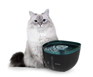 Cecotec Bebedero Fontana Automatica per Animali Domestici Pumba 2200 Refresh. Capacità 2 L, Include Filtro e Luce Interna, Livello dell'Acqua Visibile, Silenzioso, Design a Cascata, Facile da Pulire