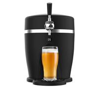 Cecotec BeerFlow 5000 - Dispenser per birra da 60 W, gamma di temperatura controllata da 3 a 6 °C, compatibile con fusti universali pressurizzati, 5 l, indicatore temperatura LED, maniglia per il