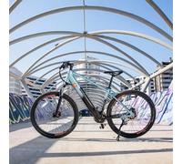 Cecotec Bicicletta Elettrica da Montagna Mountain Ventus. Bici Elettrica per Adulti, Ruote 27,5", Autonomia 90 Km, Sospensione Anteriore, Cambio Shimano 24 Velocità, Doppio Disco Freno Idraulico
