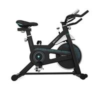 Cecotec Bicicletta Indoor DrumFit Indoor 13000 Delfi Volante di inerzia da 13 kg, resistenza manuale, manubrio e sella sportivi, schermo LCD, sensore di frequenza cardiaca e calapies