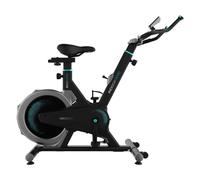 Cecotec Bicicletta Indoor, Resistenza Manuale, Manubrio e Sella Sport, Schermo LCD, Sensore di Frequenza Cardiaca e Calapies