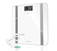 Cecotec Bilancia da Bagno Digitale Surface Precision 9400 Full Healthy. Alta precisione, Piattaforma in Vetro temperato di sicurezza, Schermo LCD, Capacità massima di 180kg, Metro a nastro