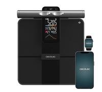 Cecotec Bilancia da bagno intelligente con App Surface Precision HealthySmart Pro. Tecnologia BIA, 25 parametri, schermo LCD, 8 sensori ad alta precisione, 30 x 30 cm, capacità massima 180 kg