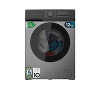 CECOTEC Bolero DressCode 12450 LAVATRICE, Caricamento frontale, 12 kg, Profondità 65 cm, Acciaio, Nero, livello rumorosità centrifuga 76 dB(A