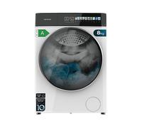 CECOTEC Bolero DressCode 8900 Inverter FullColor LAVATRICE, Caricamento frontale, 8 kg, 11 programmi, Profondità 51 cm, Giri 1400 rpm, Bianco, Nero, livello rumorosità centrifuga 76 dB(A