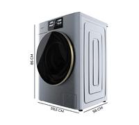 CECOTEC Bolero DressCode 9950 LAVATRICE, Caricamento frontale, 9 kg, Profondità 58 cm, Argento, Nero, Oro, livello rumorosità centrifuga 76 dB(A