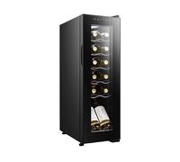 CECOTEC Bolero GrandSommelier 1250 CoolCrystal CANTINETTA, 12 bottiglie, 5 ripiani, dimensoni: L 25 cm, A 79,5 cm, P 45 cm, temperatura massima 18 °C, temperatura minima 8 °C, Nero