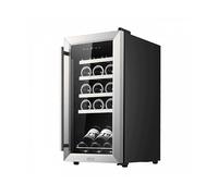 CECOTEC Bolero GrandSommelier 1550 Vinoteca integrable, 15 bottiglie, 5 ripiani, dimensoni: L 34,5 cm, A 69,6 cm, P 49 cm, temperatura massima 18 °C, temperatura minima 5 °C, Argentato