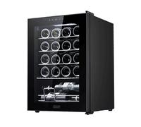 CECOTEC Bolero GrandSommelier 2050 Black Compressor CANTINETTA, 20 bottiglie, 5 ripiani, dimensoni: L 43,0 cm, A 64,8 cm, P 45,0 cm, temperatura massima 18 °C, temperatura minima 5 °C, Nero