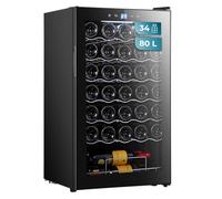 Cecotec Bolero grandsommelier 34030 Black compressor, 80 l, raffreddamento a compressore, temperatura regolabile da 5 a 18°C, controllo touch, Display, LED interno.