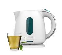 Cecotec Bollitore elettrico 1 Litri Thermosense 140 White. 2200 W, riscaldamento rapido, filtro anticalcare, senza BPA e altri tossici, base girevole a 360°, recipiente senza fili