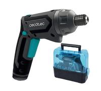 Cecotec Avvitatore a batteria compatto PowerGyro 4000 Clear. 4 V 1500 mAh, convertibile 2in1, 200 giri/min, coppia 6 Nm con 6+1 posizioni, luce LED, autonomia 60 min, include 49 punte e valigetta
