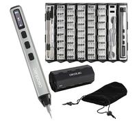 Cecotec Cacciavite Elettrico PrecissionGyro 5000 Infinity Auto, Kit di Precisione 128 Pezzi, Multiple Punte Incluse, Custodia, Magnetizzatore Integrato