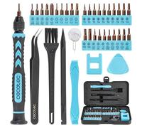 Cecotec Cacciavite Manuale PrecisionGyro 100 Set, Kit di Precisione 39 Pezzi, Multiple Punte Incluse, Valigetta Ultracompatta, Magnetizzatore per Punte
