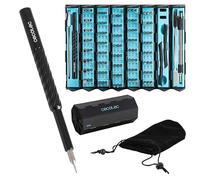 Cecotec Cacciavite manuale PrecissionGyro 300 Infinity, kit di precisione 128 pezzi, punte multiple incluse, astuccio, magnetizzatore integrato