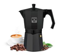 Cecotec Caffettiera Italiana Moka Express Cumbia Mokclassic 900 Black, 450 ml, in Alluminio con Capacità per 9 Tazze di Caffè in Colore Nero, Adatta a Tutti i Tipi di Cucine e Facile da Pulire