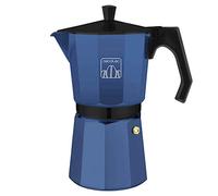 Cecotec Caffettiera Moka Cumbia Mokclassic 900 Blue. 450ml, Italiana in Alluminio Blu, Adatta a Tutte le Superfici, Capacità 9 Tazze, Manico Ergonomico, Filtro Acciaio Inox, Valvola di Sicurezza