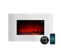 Cecotec Camino Elettrico Decorativo 35'' WiFi ReadyWarm 3590 Flames Connected White 2000W