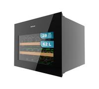 Cecotec Cantinetta Integrabile 28 Bottiglie Bolero Grandsommelier Bi 28000 Touch Black Compressor. Finitura Con Vetro Nero E Funzionamento Silenzioso