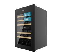 Cecotec Cantinetta Integrabile 57 Bottiglie Bolero Grandsommelier Duo 57000 Touch Black. Finitura Nera, Raffreddamento Silenzioso (38Db) E Pannello Di Controllo Tattile Led
