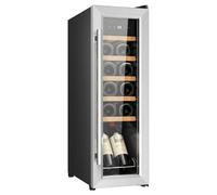 Cecotec Cantina Vino 15 bottiglie - Cantinetta Vino GrandSommelier 1550 Inox Compressor. 15 bottiglie, compressore silenzioso, temperatura 5-18°C, pannello touch, senza vibrazioni, 39 dB