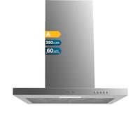 Cecotec Cappa Aspirante 60 cm Flux TM 603500 Inox A. Potenza Di Aspirazione 350M3/H, Motore 70W, Controllo Meccanico, 3 Livelli Di Potenza, Luce E Filtro Al Carbonio, Inox