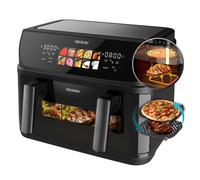 Cecotec Cecofry&grill Duoheat 10000 Friggitrice Ad Aria Doppia Resistenza 10 Litri 2800 W Due Cestelli a Doppia Temperatura