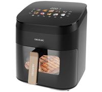 Cecotec Friggitrice ad Aria 6.5 Litri - Air Fryer Cecofry&Grill Smokin' 6500. 2200W, Piastra - Grill, Doppia Resistenza, Affumicatore Integrato, Temperatura Regolabile 40-200°C, 10 Menu