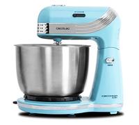 Cecotec Cecomixer Easy Impastatrice con movimento orbitale, Ciotola in acciaio da 3 litri, 5 funzioni e 6 velocità, Turchese