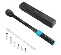 Cecotec Chiave dinamometrica PrecissionForce 560 EasyAdjust Full | quadro da 3/8", 5-60 Nm, precisione ± 3%, 72 denti, punte S2, snodo a croce, prolunga, scala e valigetta incluse