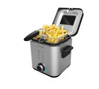 CECOTEC CleanFry Advance 1500 Freidora con aceite, capacità 1,5 l, Max potenza 800 W, 1 programmi, da 45 °C a 180 °C, Nero