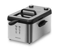CECOTEC CleanFry Infinity 3000 Full Inox Freidora con aceite, capacità 3 l, Max potenza 2400 W, da 45 °C a 180 °C, Grigio