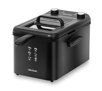 Cecotec CleanFry Infinity 4000, capacità olio 4 l, filtro olio, 3270 W, secchio, cestello per friggere e filtro olio lavabile in lavastoviglie, timer 30 min, nero