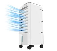 Cecotec - Climatizzatore evaporativo a torre EnergySilence 3500 Cool Compact, 65W, deposito 3,5 L, 3 Velocità, Oscillazione automatica a 70º, ruote multidirezionali, include 2 refrigeratori