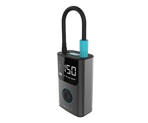 Cecotec Compressore ad Aria Portatile Air Max. Gonfiatore e Pompa 150 Psi, Doppia Batteria 7.4V e 2000Mah, Luce Led, Display LCD, Adatto per Auto, Moto, Bici, Scooter e Palline