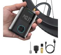 Cecotec Compressore d'aria portatile, pompa ad aria elettrica compatta per bicicletta, moto, auto e palle mini air max, doppia batteria da 600 mAh, capacità 150 psi, motore brushless 150 g