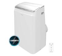 Cecotec Condizionatore Portatile con Telecomando e Pompa di Calore ForceClima 12600 Soundless Heating. 12000 BTU. Display LED. 5 modalità. Deumidificazione. Copertura 28 m2