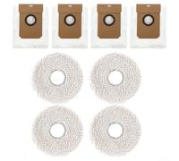 Cecotec Conga 11090 - Set di sacchetti per aspirapolvere e panno pulitore per aspirapolvere Cecotec Conga 11090, progettato per rimuovere le polveri sottili e proteggere la vita dell'aspirapolvere, 8