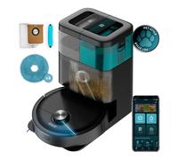 Cecotec Robot Aspirapolvere Lavapavimenti con Mappatura Conga 15090 SpinArm Home&Wash. 8000Pa, Mopas Elevabili, Home&Wash, 240m2, APP Bluetooth/WiFi, Carpet Care, Batteria 5200mAh, Pulizia Autonoma