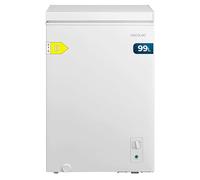 Cecotec Congelatore Orizzontale 99L Bolero CoolMarket Chest 99M White D. Cestello con Maniglie, Controllo Meccanico LED, UltraContact D-Cool, Dual Function, Porta ZeroG (80º-30º), Fast Freezing