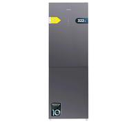 Cecotec CoolMarket Combi 322 Glass Grey D. Multi Airflow, Total No Frost, Humidity Box, Crisper Box, Modalità Vacanze, Modalità Eco, Porta Reversibile, Fast Freezing, Fast Cooling