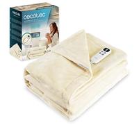 Cecotec Coperta elettrica 160 x 130 cm HeatComfort Calma (160 x 130). 115 W, 10 livelli di temperatura regolabili, controller LCD rimovibile, timer con spegnimento automatico, PTC+ tecnologia NTC